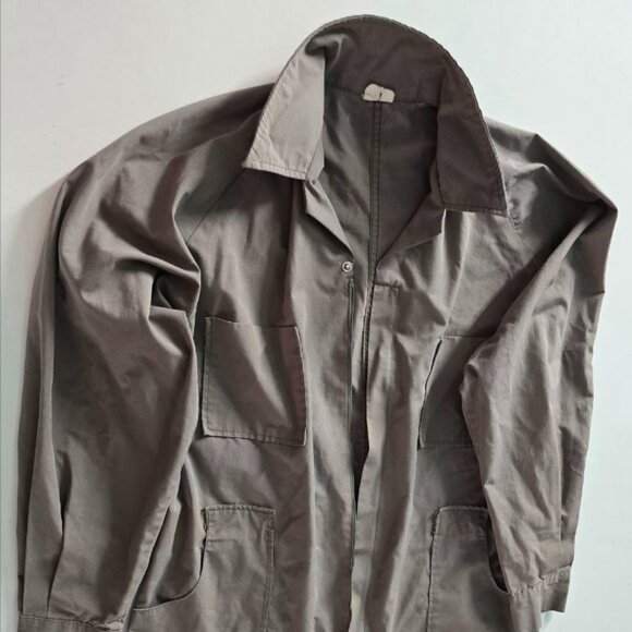 Vintage Gray Utility Workwear Coveralls - Unisex Long Sleeve - Picture 2 of 8
